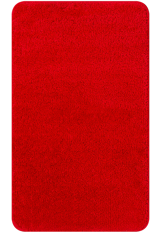 Красный мягкий коврик для ванной 2586 Light Red
