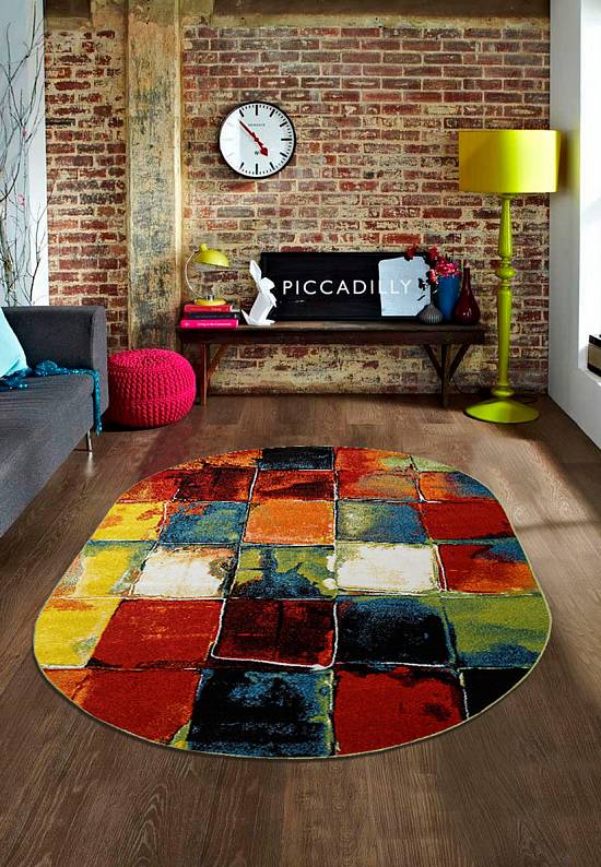Недорогой синтетический ковер 2739-Multicolor