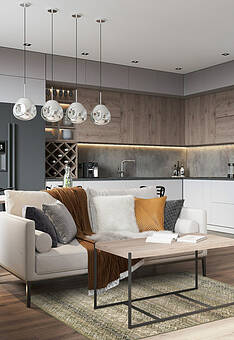 ковер в интерьере Prestige 8044-51058