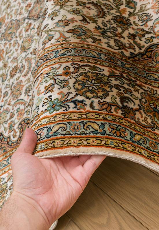 Шелковый ковер ручной работы из Индии 244199-Shiraz beige/rust