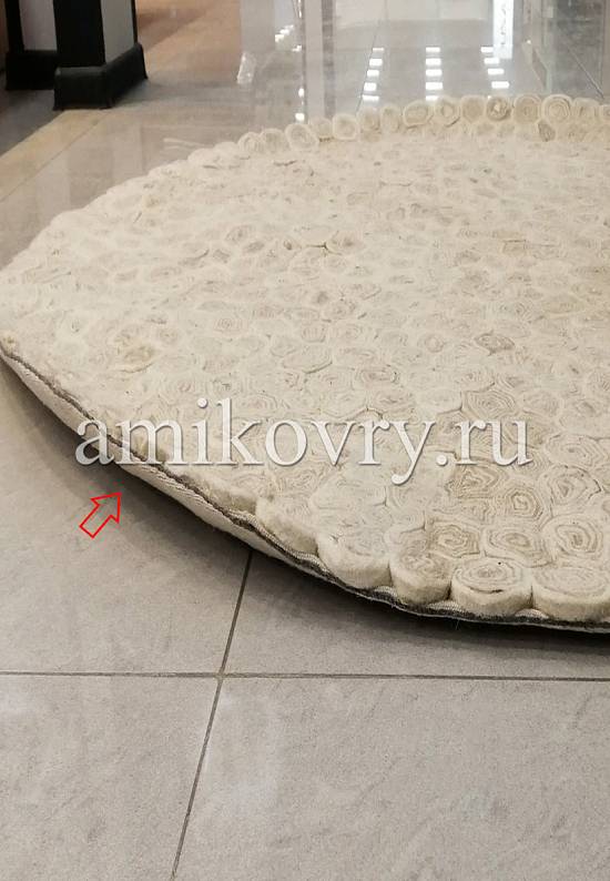 Ковер ручной работы с рельефом Chakri/Glued-Ivory Grey discount