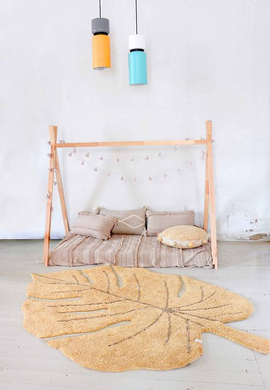 Детский стираемый ковер Monstera Honey
