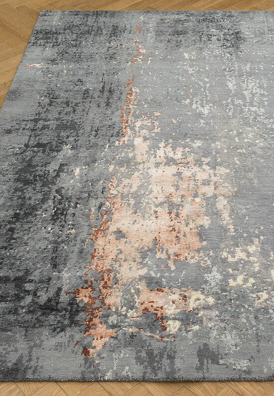 Индийский ковер ручной работы 2220-1 Charcoal/Multi