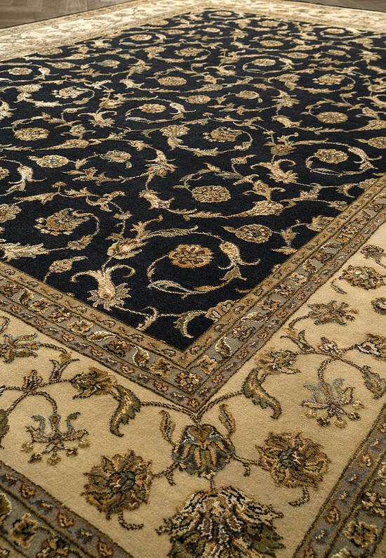 Элитный ковер ручной работы 10/10 RS-318 Black-Beige