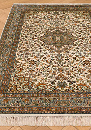 ковер в перспективе против ворса Cashmir 243424-Saroukh beige/green