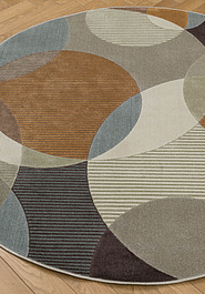 ковер в перспективе против ворса Mercanti RM5834-R66 круг