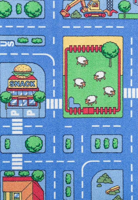 Детский игровой коврик с дорогой Blue City