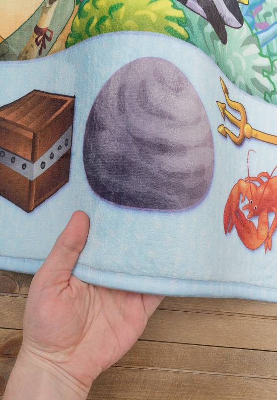 Детский мягкий игровой коврик Fond marin decouverte