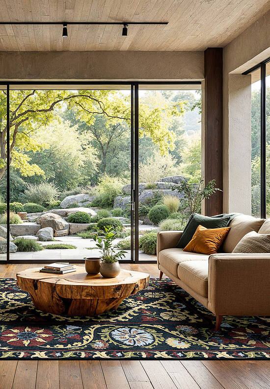 Винтажный безворсовый ковер LM6079-L391