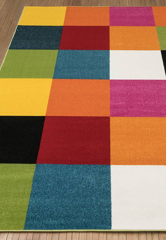 Недорогой синтетический ковер C028-Multicolor