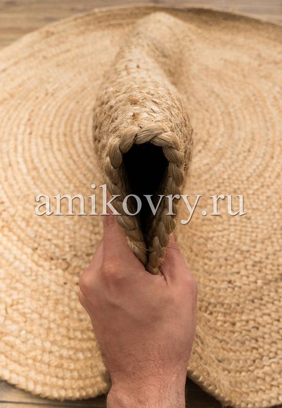 Двусторонняя циновка из джута ECH 01 Natural White