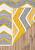 Двусторонний безворсовый ковер из шенилла NK 05 Grey Yellow