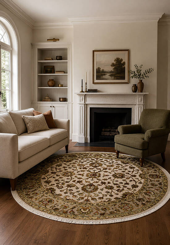 Элитный ковер ручной работы 10/10 SC-733-1-Ivory/Camel