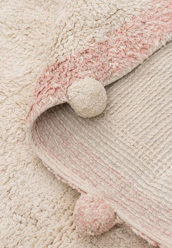 Детский стираемый ковер Pom-poms Vintage Nude