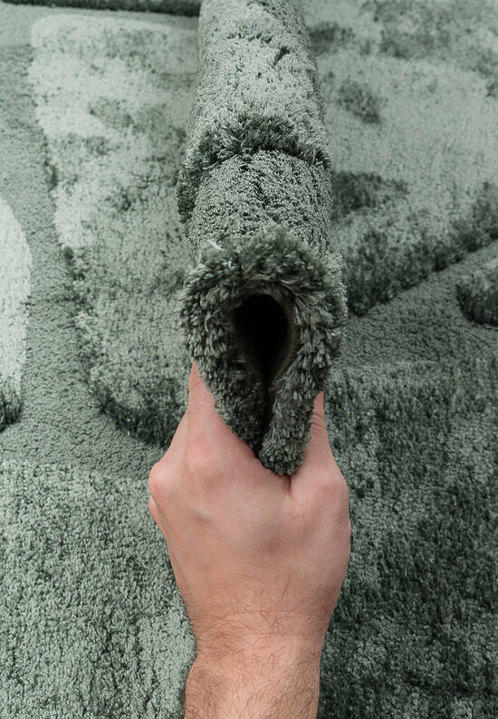 Пушистый ковер из полиэстера RN5471-R802