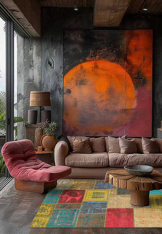 Иранский ковер из шерсти 28924