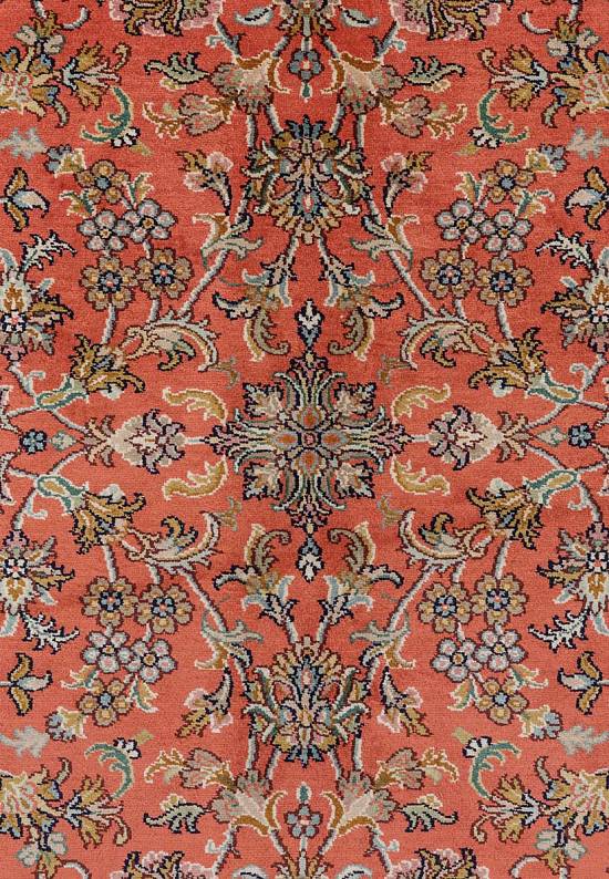 Шелковый ковер из Индии Tabriz Red