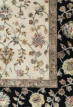 фрагмент ковра Kashan gold 10/10 SK-120-Ivory/Black