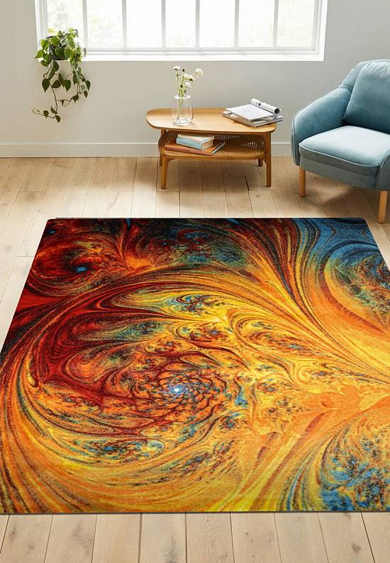 Недорогой синтетический ковер C014-Multicolor