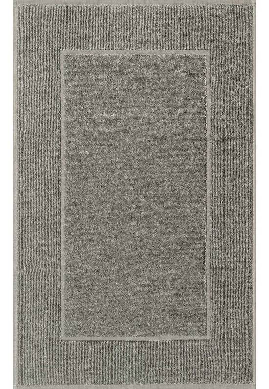 Серый коврик для ванной из хлопка Light Grey