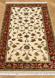 ковер в перспективе против ворса Kashan gold 10/10 CH-102-6-Ivory/Red