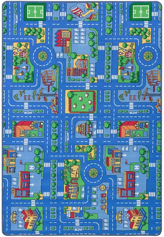 Детский игровой коврик с дорогой Blue City