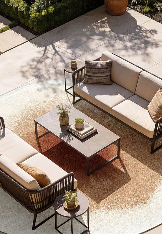 Безворсовый ковер из полиэстера LR6250-L427 outdoor