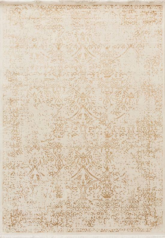Ковер из шерсти с вискозой 611-Cream Gold