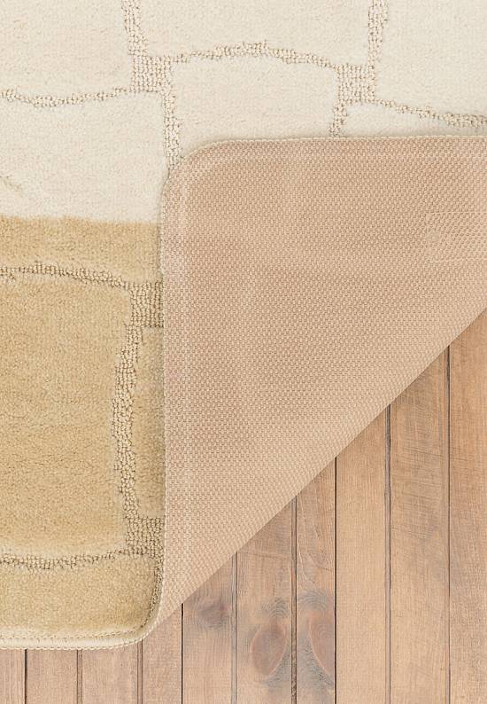 Комплект ковриков для ванной и туалета Sariyer 2540 Beige BQF