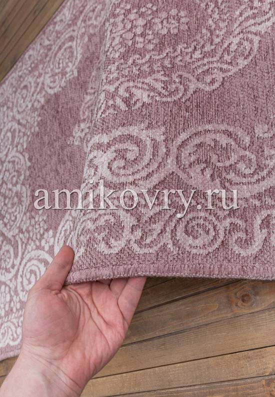 Турецкий безворсовый ковер из акрила 4101 Damson