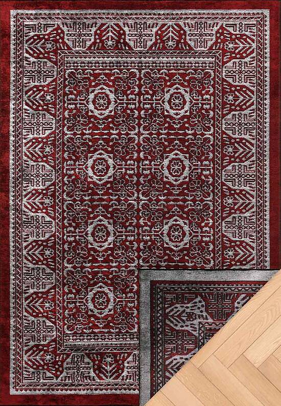 Двусторонний безворсовый ковер SC6177