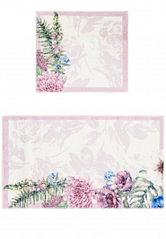 дизайн комплекта ковриков для ванной Confetti Bath Bella Pick Flower 01 Lilac