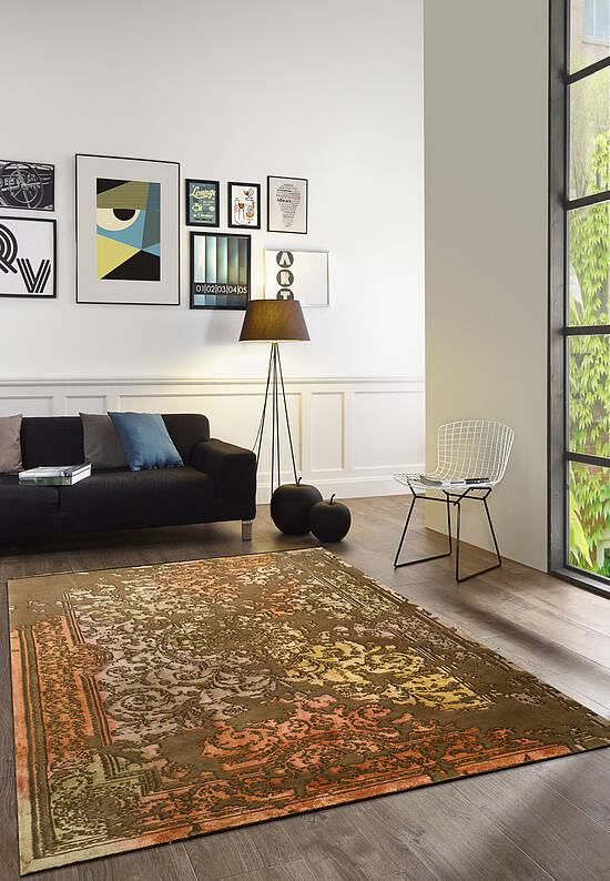 Иранский ковер из шерсти 22356