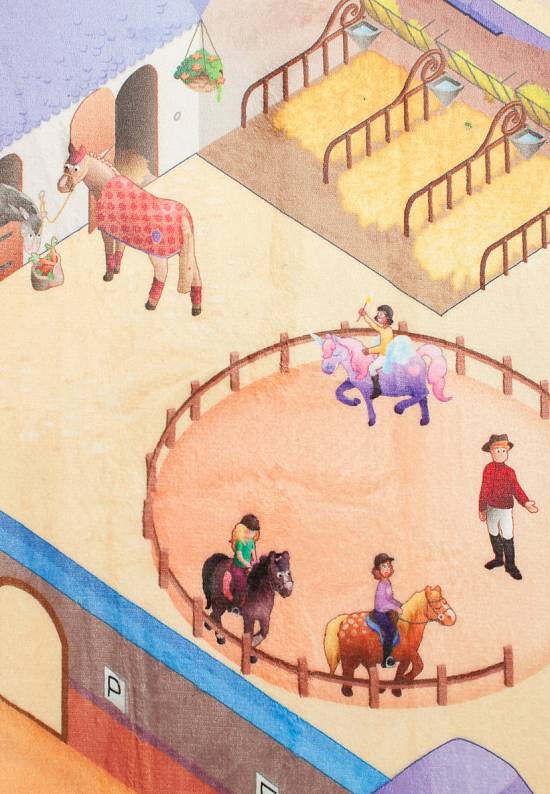 Детский мягкий игровой коврик Equestre
