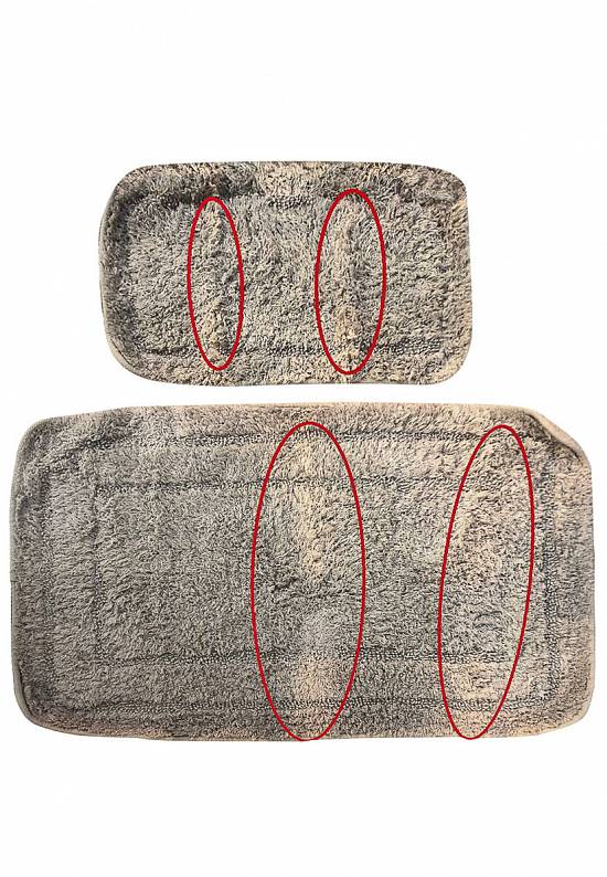 Серый комплект ковриков для ванной и туалета Nico-Grey discount