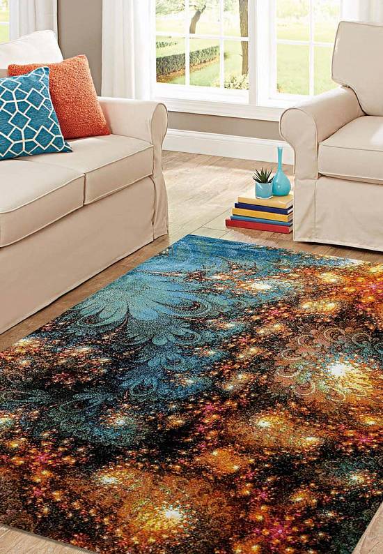 Недорогой синтетический ковер C011-Multicolor
