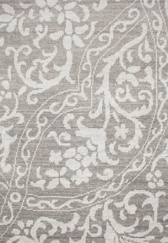 Неоклассический ковер из бамбукововй вискозы 511-Grey Platin