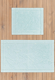 дизайн комплекта ковриков для ванной Confetti Bath Cotton Pedina 02 Mint Green