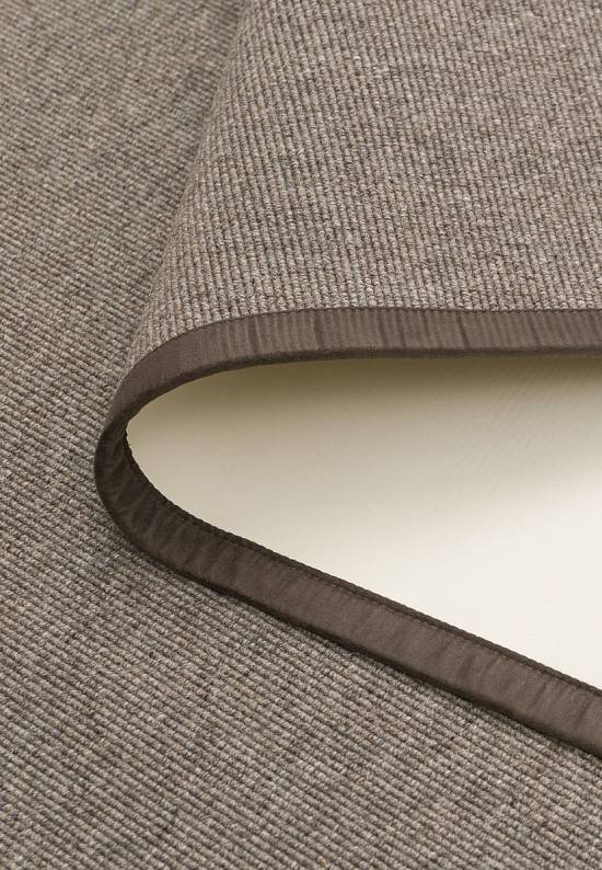 Безворсовый шерстяной ковер Dark Grey