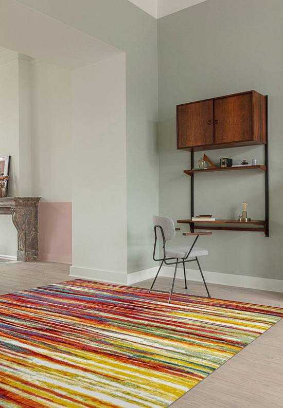 Недорогой синтетический ковер 2757-Multicolor