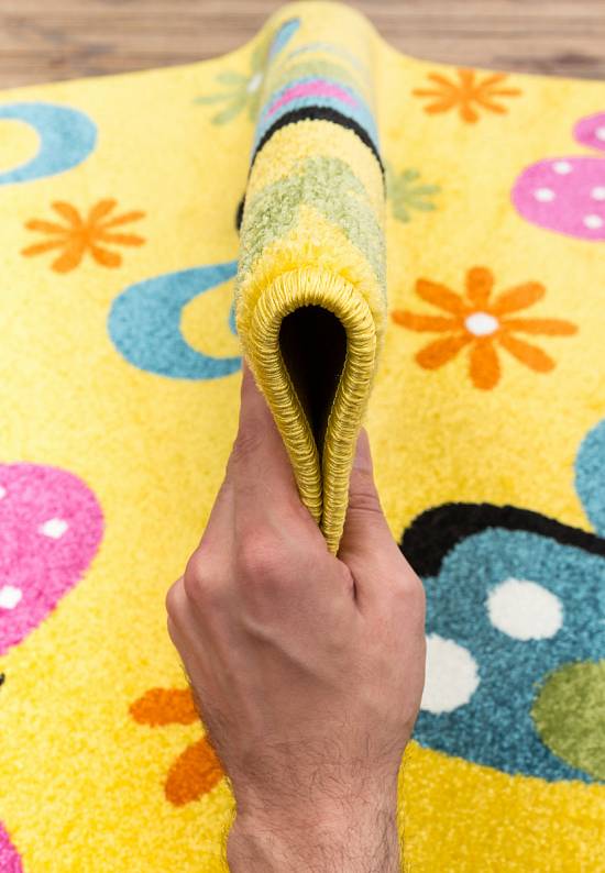 Недорогой синтетический ковер 772-Yellow