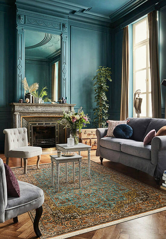 Шелковый ковер ручной работы IIST-GIKNKNE9J Kashan Ferozi