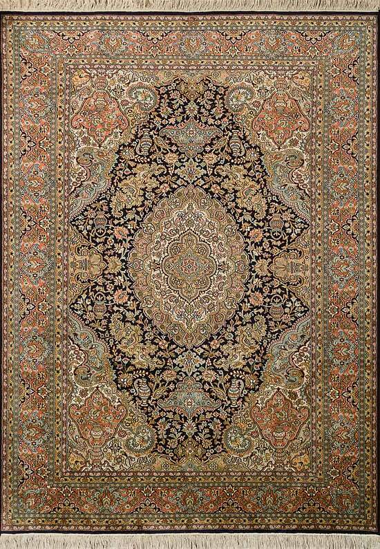 Шелковый ковер ручной работы IIST-GI9KK292Z Kashan Blue