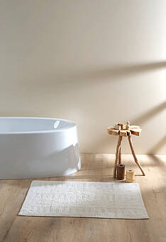 коврик для ванной в интерьере Irya Bath Togo-Ecru