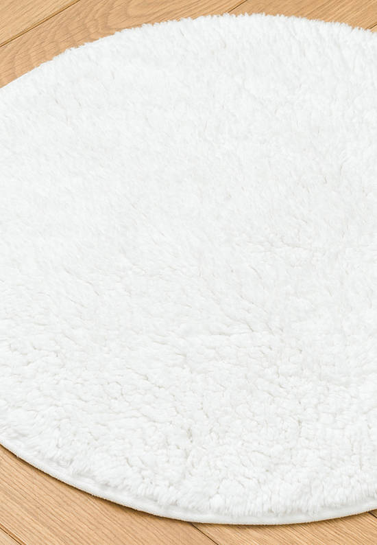 Белый коврик для ванной Organic Soft Light 1601 White
