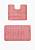 Розовый комплект ковриков для ванной комнаты и туалета Ethnic 2580 Dusty Rose PS