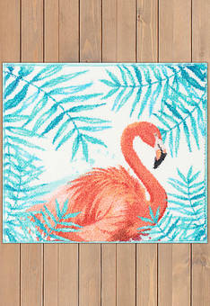 Коврик для ванной Confetti Bath Bella Flamingo 01 Turquoise квадрат