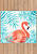Светлый коврик для ванной  Flamingo 01 Turquoise