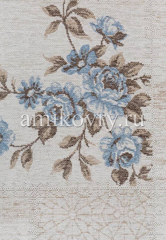 Турецкий безворсовый ковер из акрила 1801 Blue