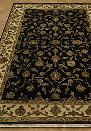 ковер в перспективе против ворса Kashan gold 10/10 CH-102-Black/Ivory